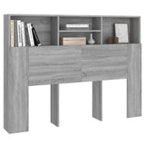 Headboard Cabinet Grey Sonoma 140x19x103.5 cm 817250