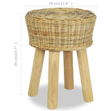 Bar Stool Natural Rattan 244578