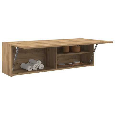 ZNTS Bathroom Wall Cabinet Artisan Oak 100x25x30 cm Engineered Wood 860102