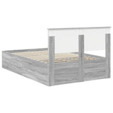 Bed Frame Grey Sonoma 120 x 200 cm Engineered Wood 3408695