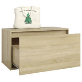 Bench Sonoma oak Engineered wood 80x40x45 cm Entryway Bench 808669