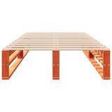 Bed Frame without Mattress Wax Brown 75x190 cm Small Single Solid Wood Pine 850859