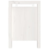 Hall Bench White 110x40x60 cm Solid Wood Pine 821790