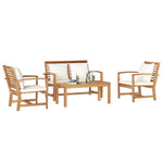 Garden Sofa Set Natural Solid teak wood 3356853