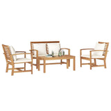 Garden Sofa Set Natural Solid teak wood 3356853