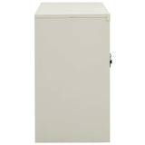 Office Cabinet Light Grey 90x40x70 cm Steel 335927