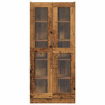 Highboard Old Wood 82.5x30.5x185 cm Engineered Wood 3318720