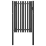 Garden Fence Gate Steel 100x150 cm Anthracite 146330