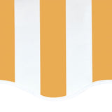 Replacement Fabric for Awning Yellow and White 4.5x3.5 m 311940