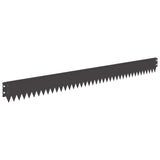 Lawn Edging 20 pcs 103 x 10 cm Steel Black 8008421