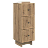Drawer Cabinet Artisan Oak 33 x 34.5 x 90 cm Engineered Wood 893934