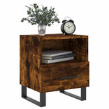 Bedside Cabinets 2 pcs Smoked Oak 40x35x47.5 cm Engineered Wood 827495