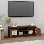ZNTS TV Cabinet with Door Brown Oak 102x30x36 cm 823357