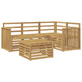 Outdoor Sofa Set 5 pcs White 59 x 59 x 37 cm Solid Acacia Wood 3391789