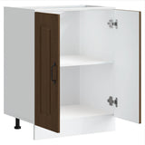 Sink Base Cabinet Kalmar Brown Oak 60x46x81.5 cm Engineered Wood 853444