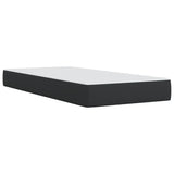 Box Spring Bed with Mattress Black 90x200 cm Faux Leather 3286104
