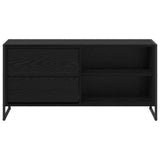 TV Cabinet Black Oak 100 x 36 x 49.5 cm Engineered Wood 886558