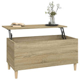 Coffee Table Sonoma Oak 90x44.5x45 cm Engineered Wood 819583