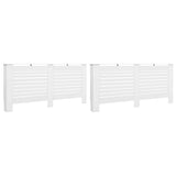 3051376 Radiator Covers 2 pcs White 172x19x81,5 cm MDF