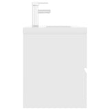 Sink Cabinet with Built-in Basin White Engineered Wood 3071630