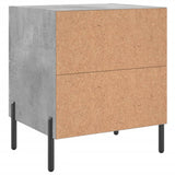Bedside Cabinet Concrete Grey 40x35x47.5 cm Engineered Wood 827332
