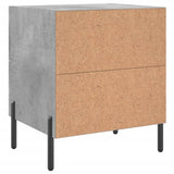 Bedside Cabinet Concrete Grey 40x35x47.5 cm Engineered Wood 827332