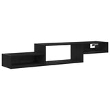Wall-mounted TV Cabinet Wall-Mounted Black Oak 150 x 28 x 26 cm 8005990