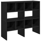 Shoe Racks 2 pcs Stackable Black Oak 89.5x30x40 cm 858842