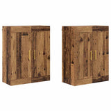 Wall-mounted Cabinet 2 pcs Old Wood 69.5 x 34 x 90 cm 3415561