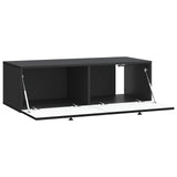 Wall-Mounted TV Cabinet Black 98 x 41 x 30 cm Engineered Wood 898016