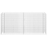 Gabion Raised Bed Galvanised Steel 180x30x90 cm 145635