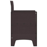 Garden Chair 4 pcs Brown 53 x 49 x 85 cm Polypropylene 847473