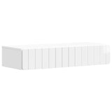 Wall-Mounted Side Table High Gloss White 87.5 x 34.5 x 17 cm 898329