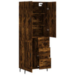 Highboard Smoked Oak 69.5x34x180 cm Engineered Wood 3196032