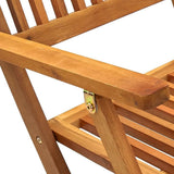 Dining Set Brown Solid Acacia wood Medium Foldable 3060194