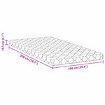 Mattress with Coconut Layer White 200 x 100 cm PU Foam 4106383