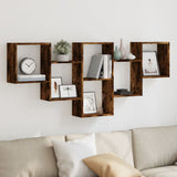 Wall Shelf Smoked Oak 159x18x66 cm Engineered Wood 853303