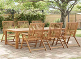 Folding Garden Chairs 6 pcs Solid Acacia Wood 3065516