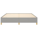 Bed Frame without Mattress Light Grey 180x200cm Super King Fabric 349869