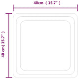 LED Bathroom Mirror 40x40 cm 151776