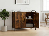 Sideboard Smoked Oak 73 x 33 x 81 cm Engineered Wood 8013814