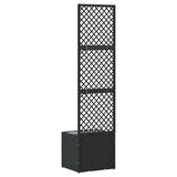 Garden Trellis Planter Black 35 x 30 x 135 cm Metal 366615
