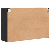 Shoe Cabinet 103 x 30 x 67 cm Engineered Wood Black Oak 875220