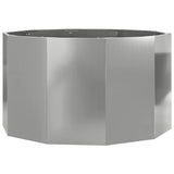 Planter Silver 90 x 90 x 50 cm Galvanised Steel 883757