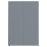 Wheelie Bin Storage for Single Bin Grey 69x79x117 cm Steel 4008428