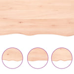 Table Top 140x50x cm Untreated Solid Wood Oak 3156316