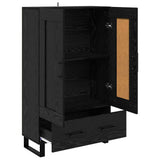 Highboard Black Oak 69.5 x 31 x 115 cm Engineered Wood 882588