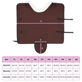 Horse Blanket Full Dark Brown 145 cm Polar fleece 42013344