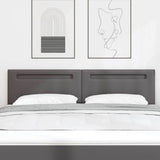 LED Headboard Grey 180 cm Faux Leather 42007311