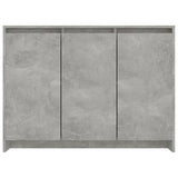 Sideboard Concrete Grey 102x33x75 cm Engineered Wood 809777